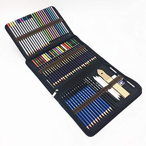 dibujo de un estuche 1 72 Piezas Set Lpices De Colores Profesional Con Lapices De Dibujolapices